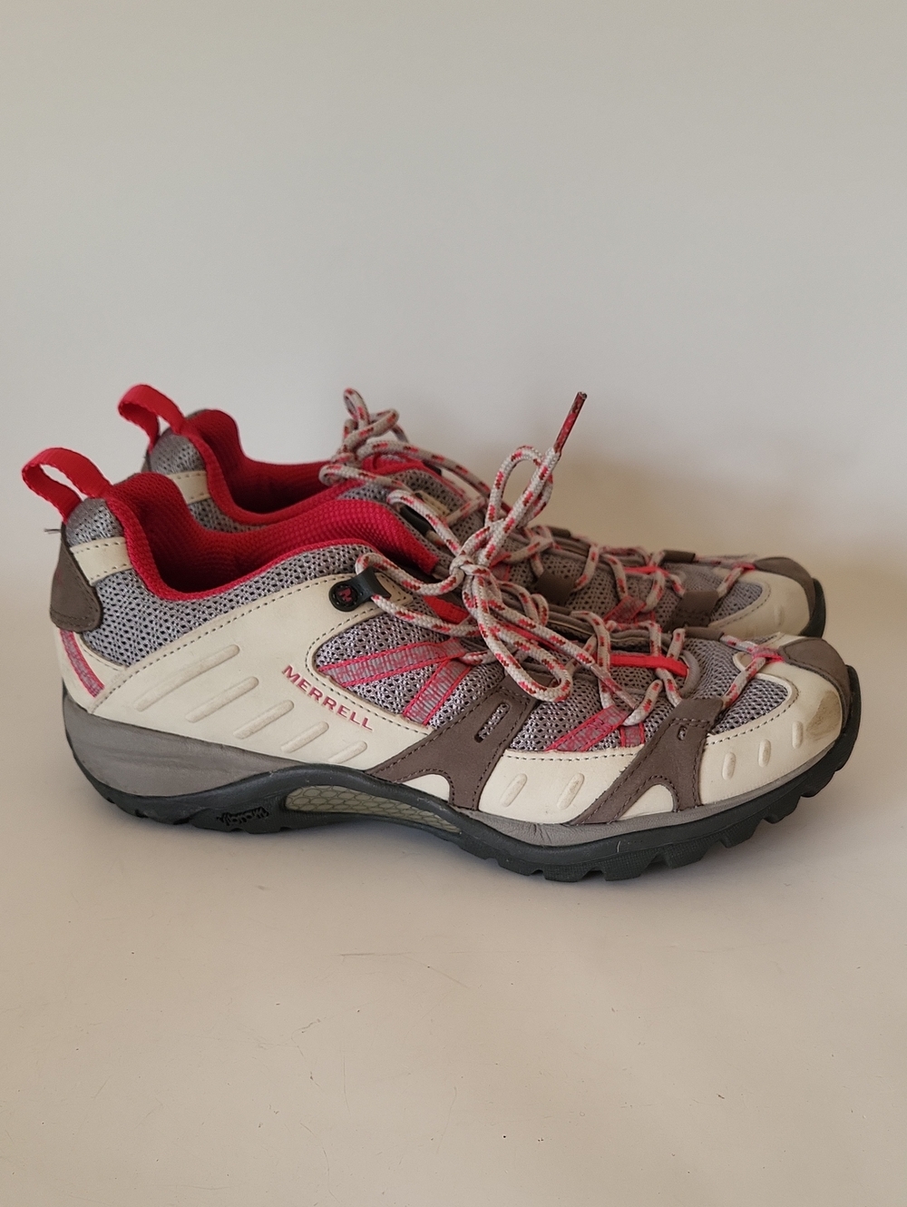 Merrell Siren Sport Women's Hiking Shoes Gray Pink Cream Vibram Soles Size 9.5
